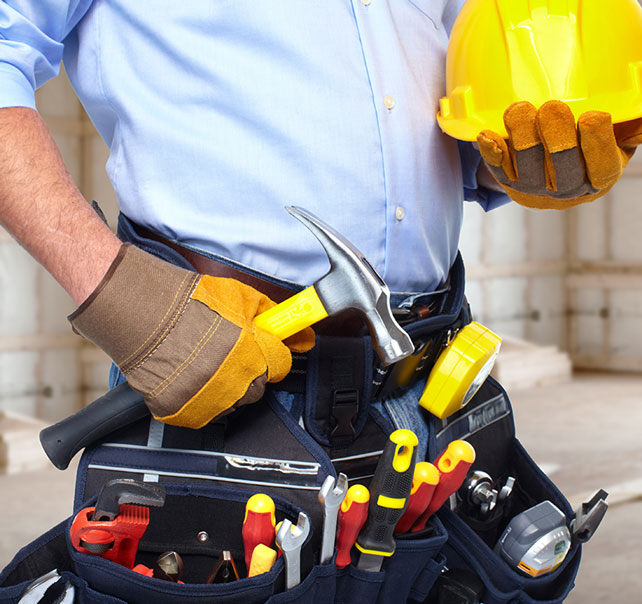 Handyman with tools